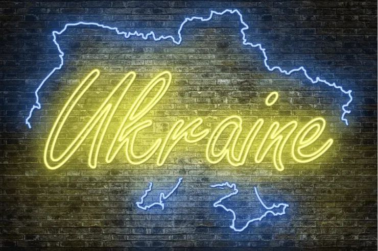 Image - Ukrainian Flag - Praying Lord's Prayer for Ukrainian Church